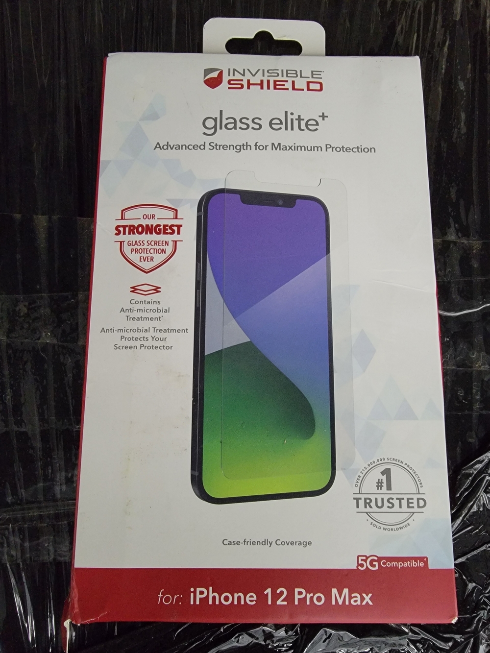 Zagg/Invisible ShieldGlass Elite+ Screen Protector for iPhone 12 Pro Max - Clear